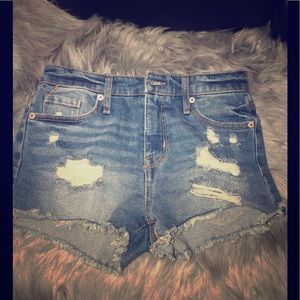 Denim shorts never use by mossimo